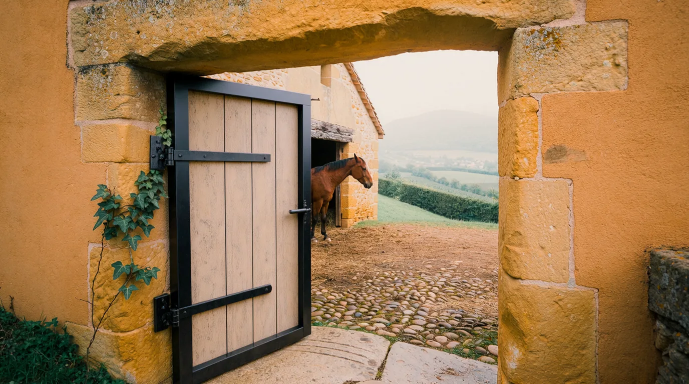 Entrée, Centre équestre Les Crins des Plaines, centre équestre à Saint-Romain-en-Gier
