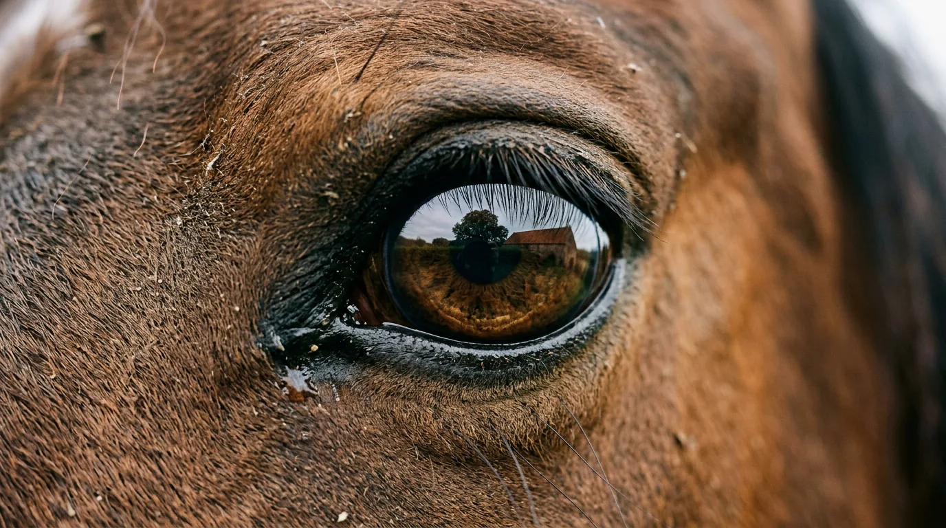 Un regard de cheval, Centre équestre Les Crins des Plaines, Saint-Romain-en-Gier